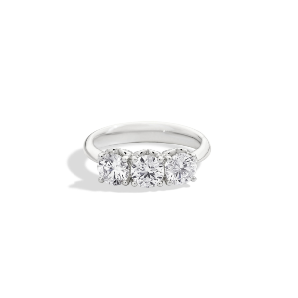 Anello Donna Trilogy Recarlo Anniversary In Oro Bianco 18 Kt E Diamanti 0.36 Ct