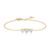 Bracciale Donna Luca Barra In Acciaio Dorato Con Cuori E Zirconi Bianchi 1 - Verre Gioielli Bracciale Donna Luca Barra In Acciaio Dorato Con Cuori E Zirconi Bianchi