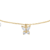 Bracciale Donna Luca Barra In Acciaio Dorato Con Farfalla E Zirconi Bianchi 1 Verre Gioielli - l'istituzione del gioiello