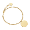 Bracciale Donna Luca Barra In Acciaio Dorato Con Piastra Personalizzabile 1 - Verre Gioielli Bracciale Donna Luca Barra In Acciaio Dorato Con Piastra Personalizzabile