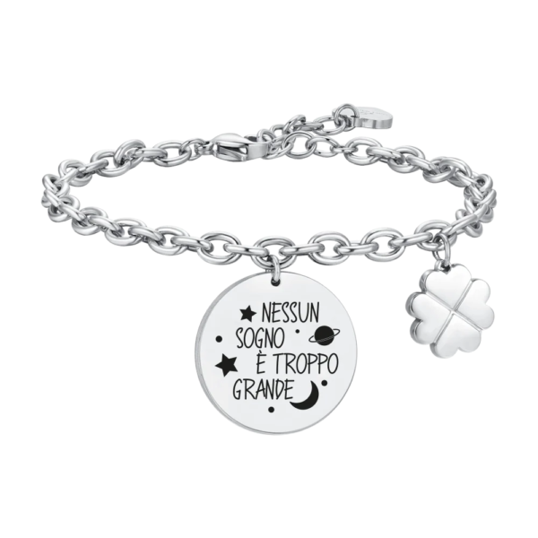 Bracciale Donna Luca Barra In Acciaio Sogno 3 - Verre Gioielli Bracciale Donna Luca Barra In Acciaio Sogno
