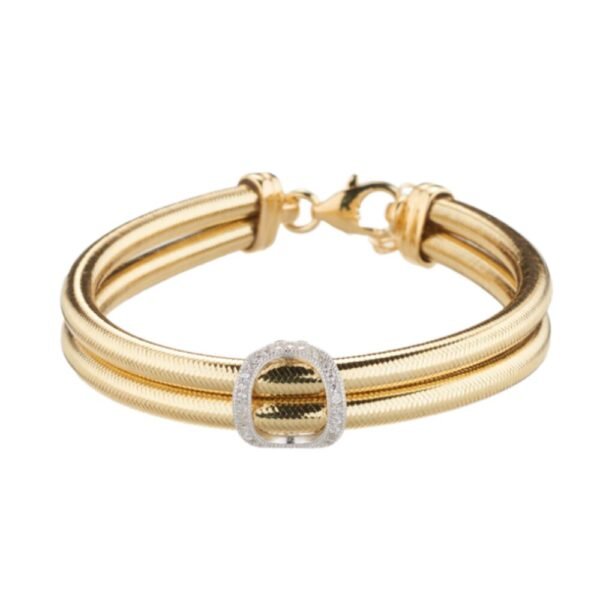 Bracciale Donna Sovrani In Lurex Dorato Morbido Multifilo