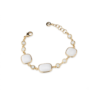 Bracciale Donna Sovrani In Ottone Dorato E Pietre Bianche