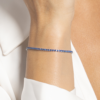 Bracciale Donna Tennis Luca Barra In Acciaio Silver E Zirconi Blu 2 Verre Gioielli - l'istituzione del gioiello