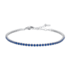 Bracciale Donna Tennis Luca Barra In Acciaio Silver E Zirconi Blu 2 - Verre Gioielli Bracciale Donna Tennis Luca Barra In Acciaio Silver E Zirconi Blu