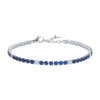 Bracciale Tennis Uomo In Acciaio Silver Con Zirconi Blu E Bianchi 2 - Verre Gioielli Bracciale Tennis Uomo In Acciaio Silver Con Zirconi Blu E Bianchi