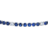 Bracciale Tennis Uomo In Acciaio Silver Con Zirconi Blu E Bianchi 1 Verre Gioielli - l'istituzione del gioiello