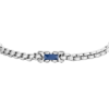 Bracciale Uomo Luca Barra In Acciaio E Ceramica Blu 2 Verre Gioielli - l'istituzione del gioiello