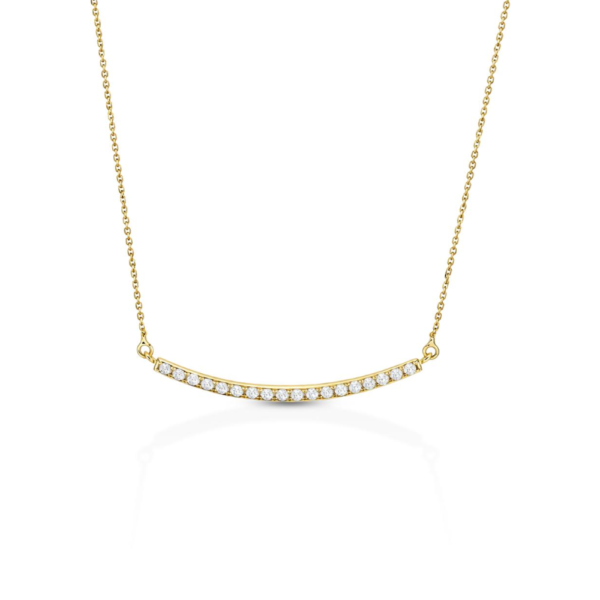 Collana Donna Igold Tennis In Oro Giallo 9 Kt E Zirconi Bianchi