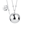 Collana Donna Luca Barra Chiama Angeli In Acciaio Con Quadrifoglio