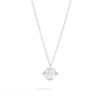 Collana Donna Recarlo Anniversary Square Punto Luce In Oro Bianco 18 kt E Diamanti 0.10 Ct