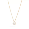 Collana Donna Recarlo Punto Luce Anniversary In Oro Giallo 18 Kt E Diamanti 0.19 Ct