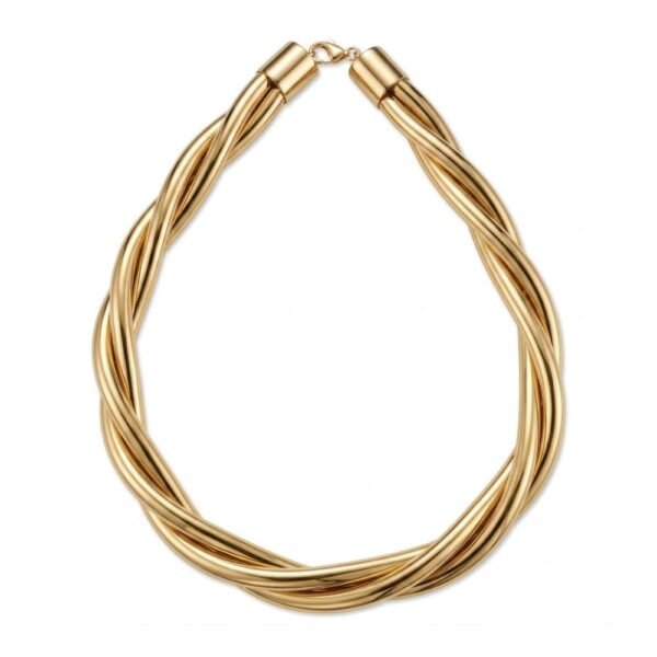 Collana Donna Sovrani In Lurex Dorato Morbido Intrecciato