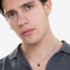 Collana Uomo Luca Barra In Acciaio Con Ip Nero 1 Verre Gioielli - l'istituzione del gioiello