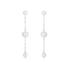 Orecchini Donna Luca Barra In Acciaio Con Perle Sintetiche 4 - Verre Gioielli Orecchini Donna Luca Barra In Acciaio Con Perle Sintetiche