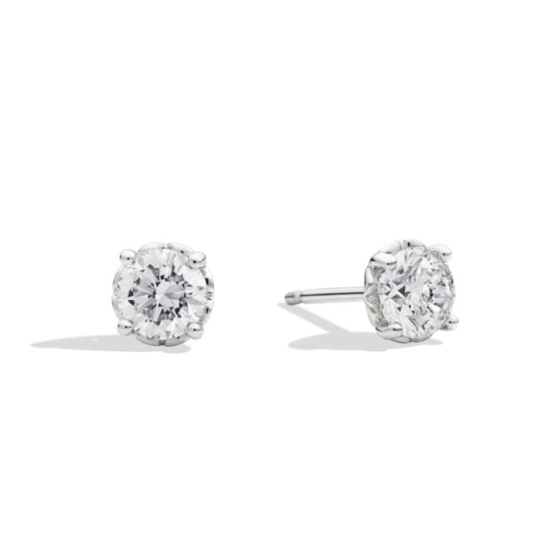 Orecchini Donna Recarlo Anniversary Punto Luce In Oro Bianco 18 kt E Diamanti 0.34 Ct