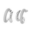 Orecchini Donna Sovrani In Ottone Rodiato E Cubic Zirconia Bianchi