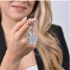 Portachiavi Donna Luca Barra In Acciaio Con Stella 1 Verre Gioielli - l'istituzione del gioiello