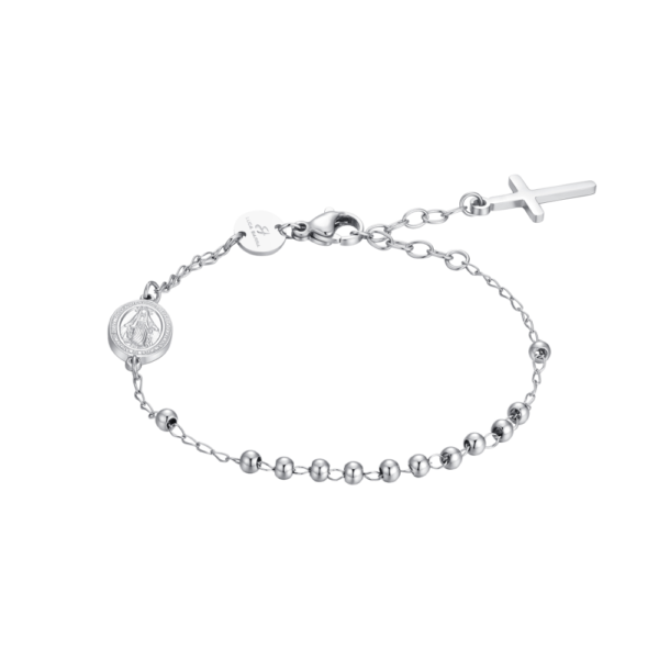 Bracciale Donna Rosario Luca Barra In Acciaio Silver