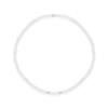 Collana Perle Donna Kioto Con Sfere Rigate In Oro Bianco 9 Kt