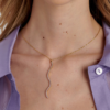 Collana Tennis Donna Brosway In Acciaio Dorato E Cubic Zirconia Bianchi 2 Verre Gioielli - l'istituzione del gioiello