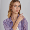 Collana Tennis Donna Brosway In Acciaio Dorato E Cubic Zirconia Bianchi 1 Verre Gioielli - l'istituzione del gioiello