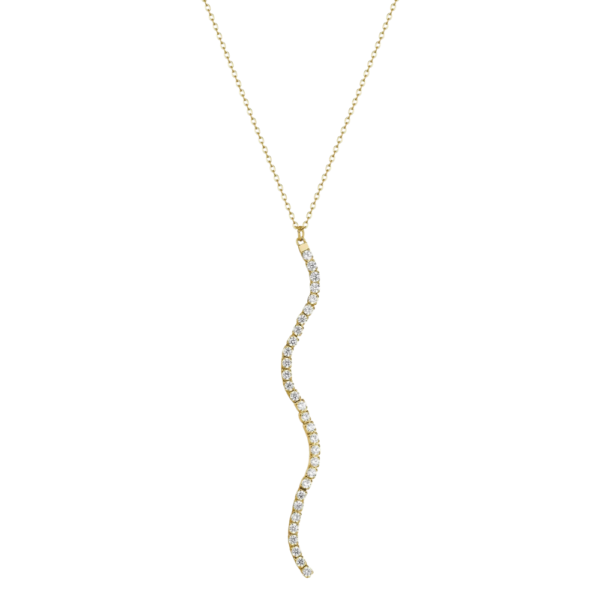 Collana Tennis Donna Brosway In Acciaio Dorato E Cubic Zirconia Bianchi