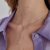 Collana Tennis Donna Brosway In Acciaio E Cubic Zirconia Bianchi 2 Verre Gioielli - l'istituzione del gioiello