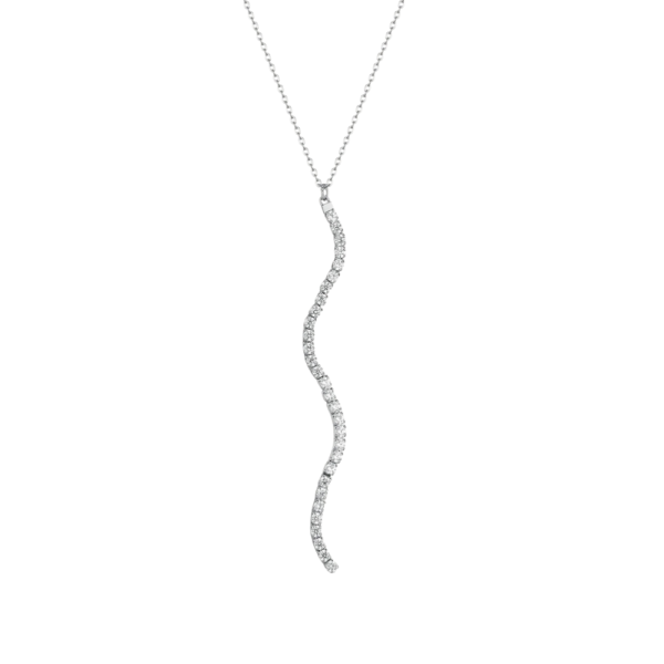 Collana Tennis Donna Brosway In Acciaio E Cubic Zirconia Bianchi