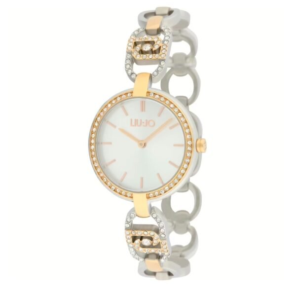 Orologio Donna Liu Jo In Acciaio Bicolore E Zirconi Bianchi Glare