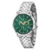 Orologio Uomo Cronografo Maserati Epoca In Acciaio Silver Al Quarzo