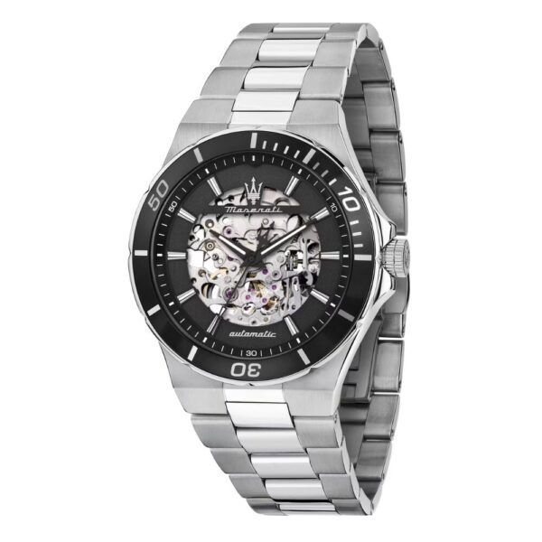 Orologio Uomo Maserati Sfida Automatico In Acciaio Silver 2 - Verre Gioielli Orologio Uomo Maserati Sfida Automatico In Acciaio Silver