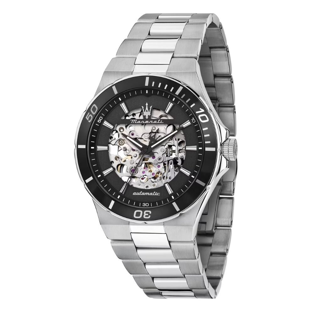 Orologio Uomo Maserati Sfida Automatico In Acciaio Silver