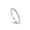 Anello Donna Igold Veretta In Oro Bianco 9 Kt Con Zirconi Bianchi