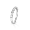 Anello Donna Veretta Igold In Oro Bianco 9 Kt Con Zirconi Bianchi