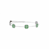 Bracciale Baby Portafortuna Nanan In Argento 925 Con Quadrifogli Verdi