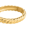 Bracciale Bangle Rigido Donna Stroili Radiance In Acciaio Dorato 2 Verre Gioielli - l'istituzione del gioiello