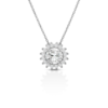 Collana Donna Igold Kate In Oro Bianco 9 Kt Con Zirconi Bianchi