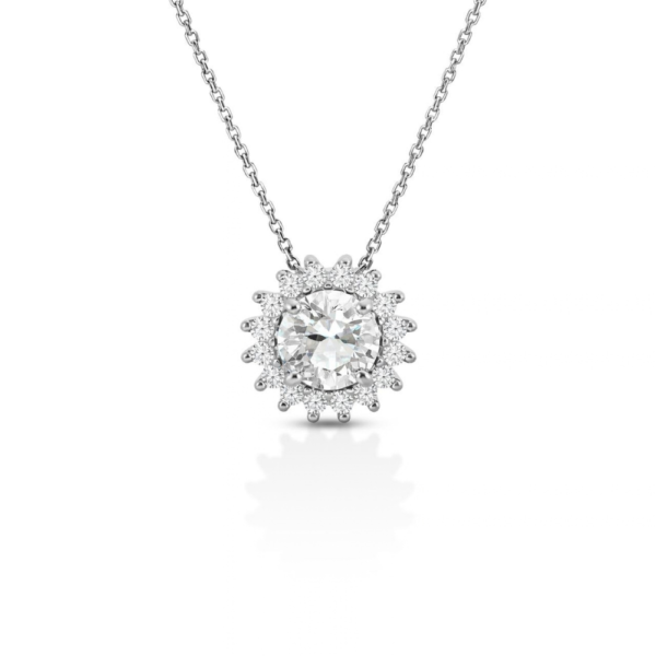 Collana Donna Igold Kate In Oro Bianco 9 Kt Con Zirconi Bianchi