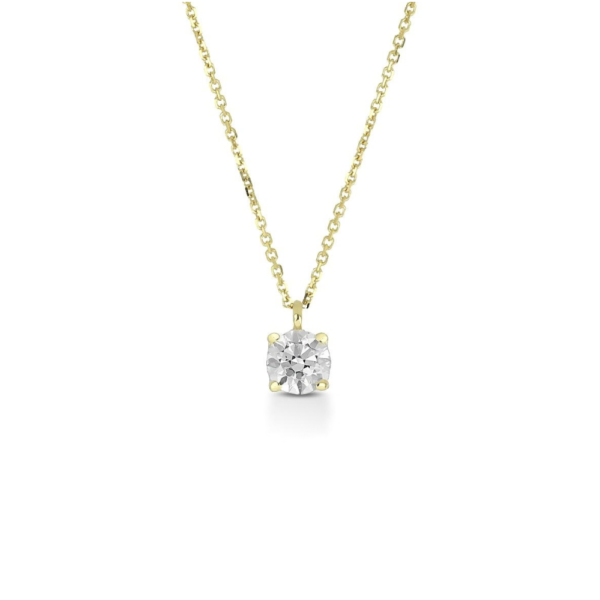 Collana Donna Igold Punto Luce In Oro Giallo 9 Kt Con Zircone Bianco
