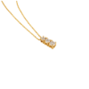 Collana Donna Igold Trilogy In Oro Giallo 9 Kt Con Zirconi Bianchi 1 Verre Gioielli - l'istituzione del gioiello