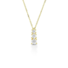 Collana Donna Igold Trilogy In Oro Giallo 9 Kt Con Zirconi Bianchi