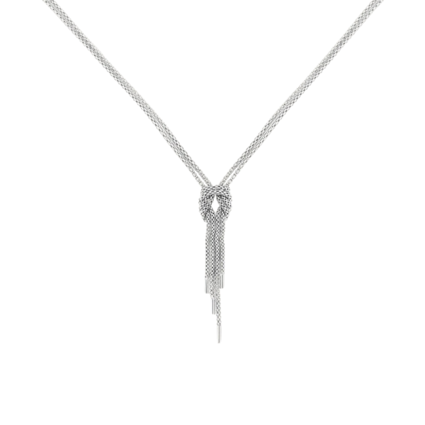 Collana Stroili Silver Collection In Argento Rodiato Con Nodo