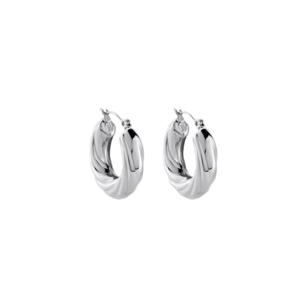 Orecchini A Cerchio Donna Stroili Moonlight In Acciaio Silver