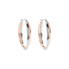 Orecchini A Cerchio Stroili Sunrise In Acciaio Bicolore Silver E Rosé