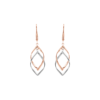 Orecchini Pendenti Stroili Sunrise In Acciaio Bicolore Silver E Rosé 1 - Verre Gioielli Orecchini Pendenti Stroili Sunrise In Acciaio Bicolore Silver E Rosé