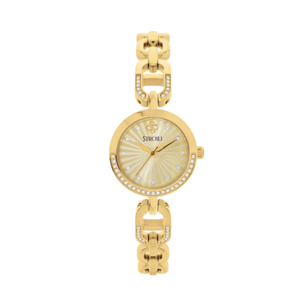 Orologio Donna Stroili In Acciaio Dorato Vivienne Con Cristalli