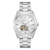 Orologio Uomo Automatico Surveyor Bulova In Acciaio Silver 4 - Verre Gioielli Orologio Uomo Automatico Surveyor Bulova In Acciaio Silver