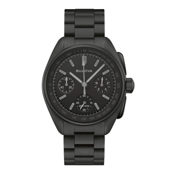 Orologio Uomo Bulova Lunar Pilot Black Hole Limited Edition In Acciaio Nero