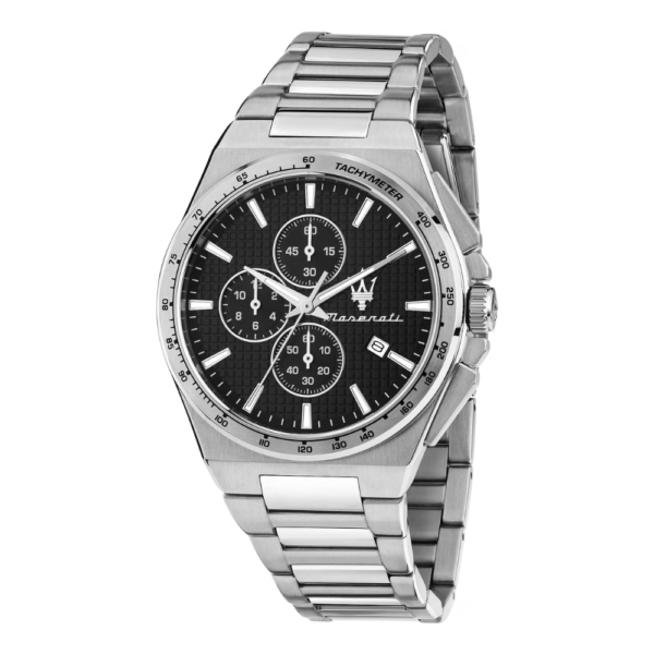 Orologio Uomo Maserati Velocità Slim Cronografo In Acciaio Silver